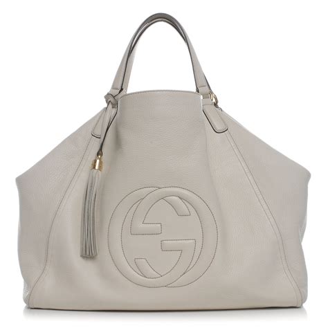 gucci soho leather shoulder bag off white|gucci soho leather tote bag.